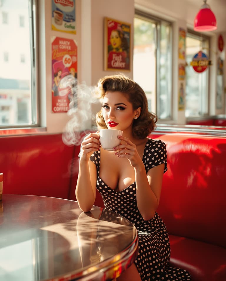 Retro Diner Coffee Break