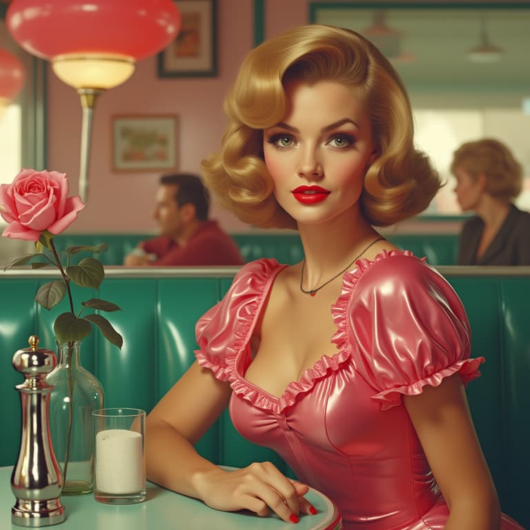 **Retro Diner Elegance**