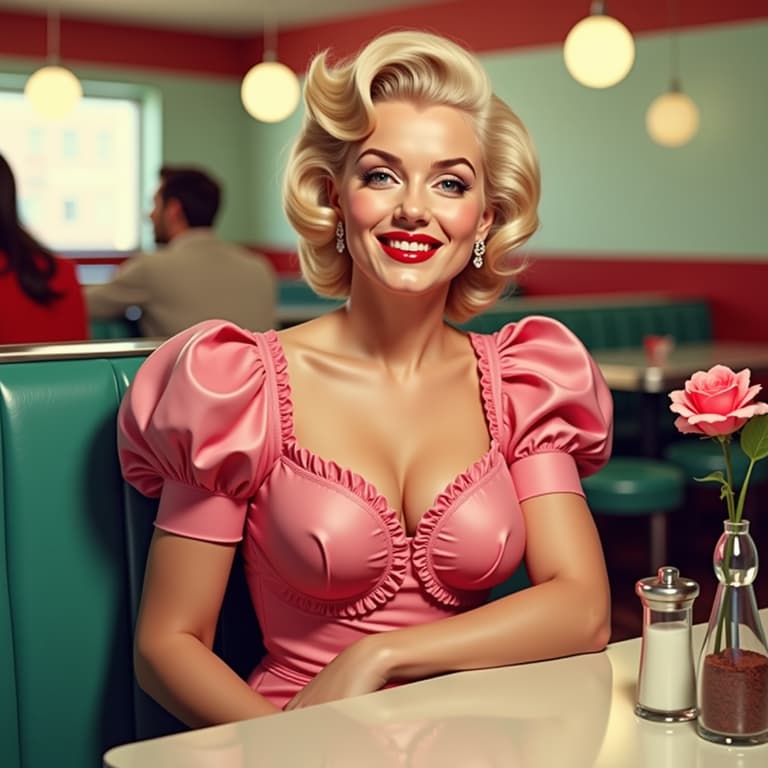 Retro Diner Beauty