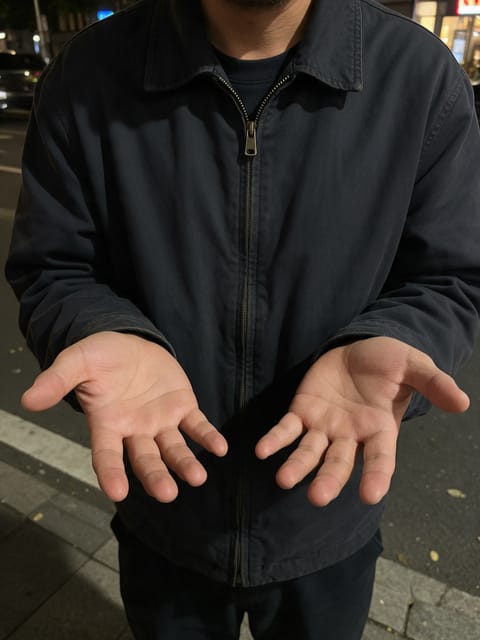 Fire Hands effect example