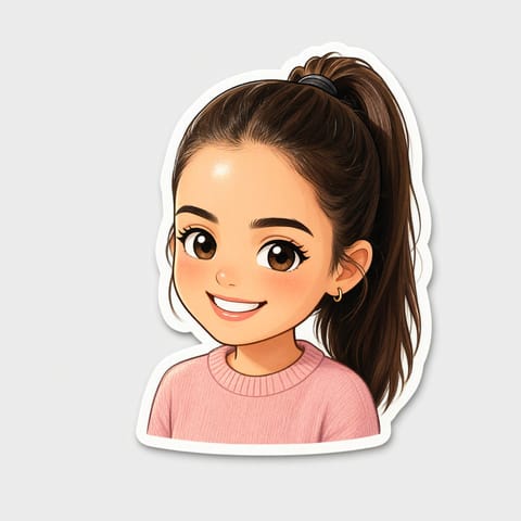 Photo to Sticker example result