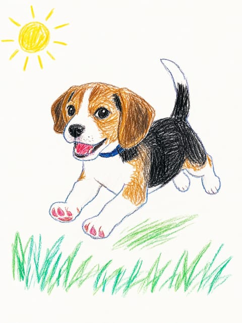Crayon Drawing example result