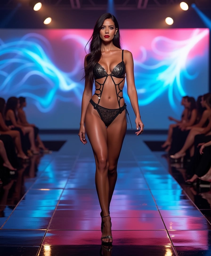 Confidence Struts Down the Fashion Show Runway