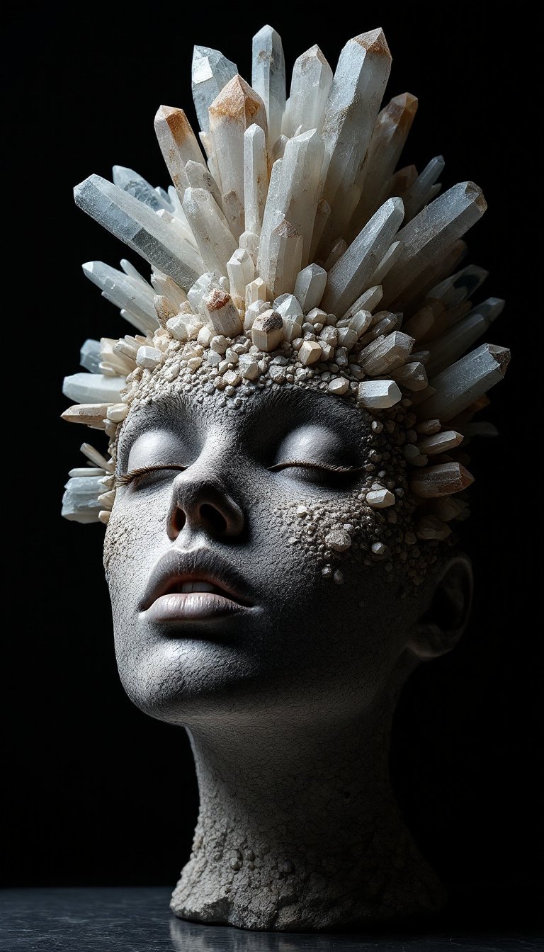 Crystalline Elegance A Sculptural Portrait of Natures Geometry