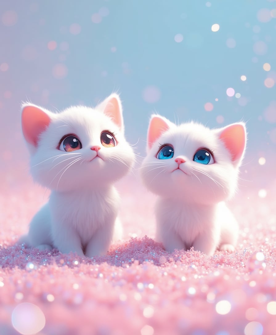 Dreamy Kittens in a Sparkling Wonderland