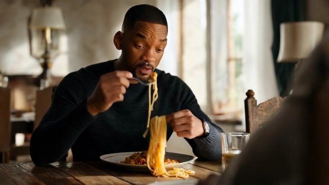 Will Smith eating spaghetti