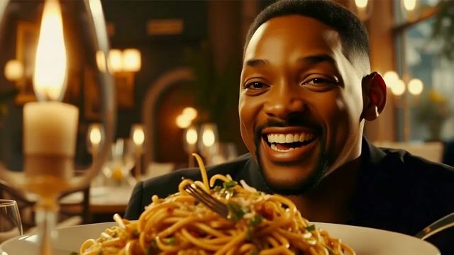 Will Smith eating spaghetti