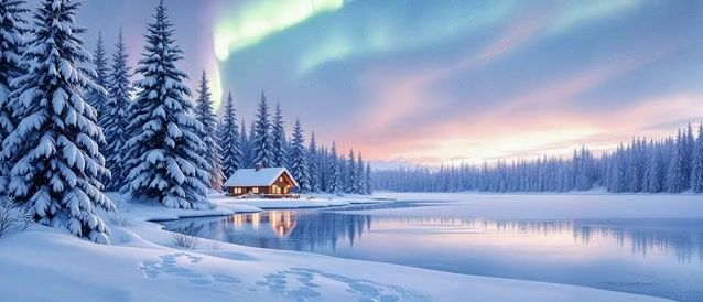 Northern lights dancing