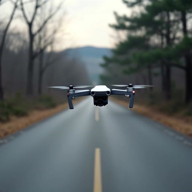 a drone flying