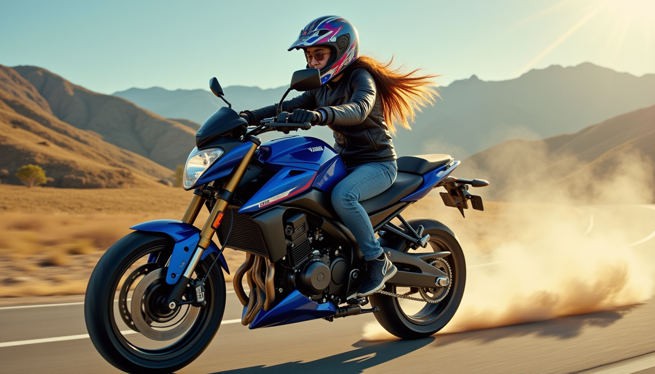 girl ride bike,YAMAHA FZX750