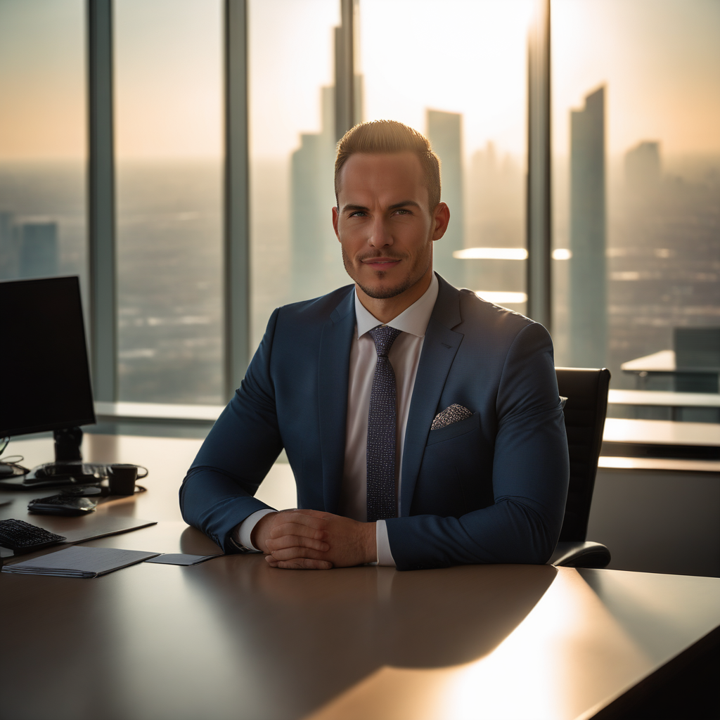 Example: A TOK man in a sharp business suit