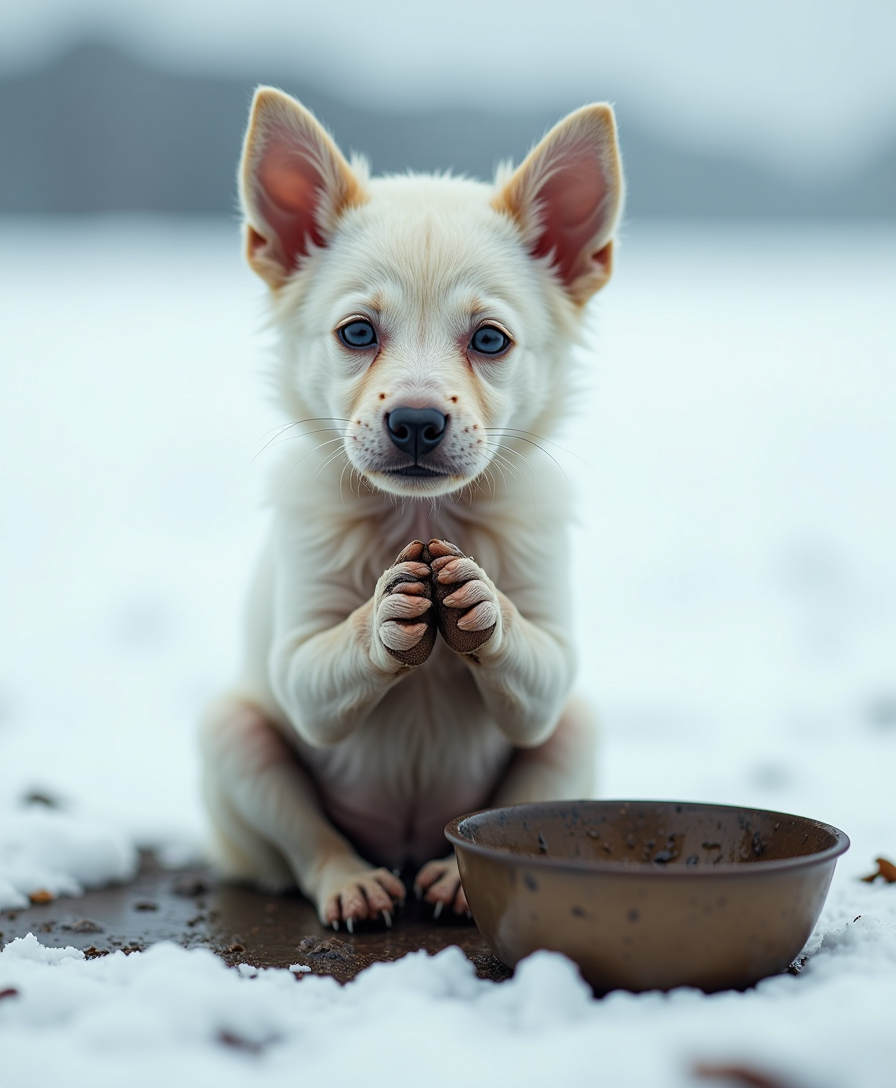 Example: On the endless snowy plain