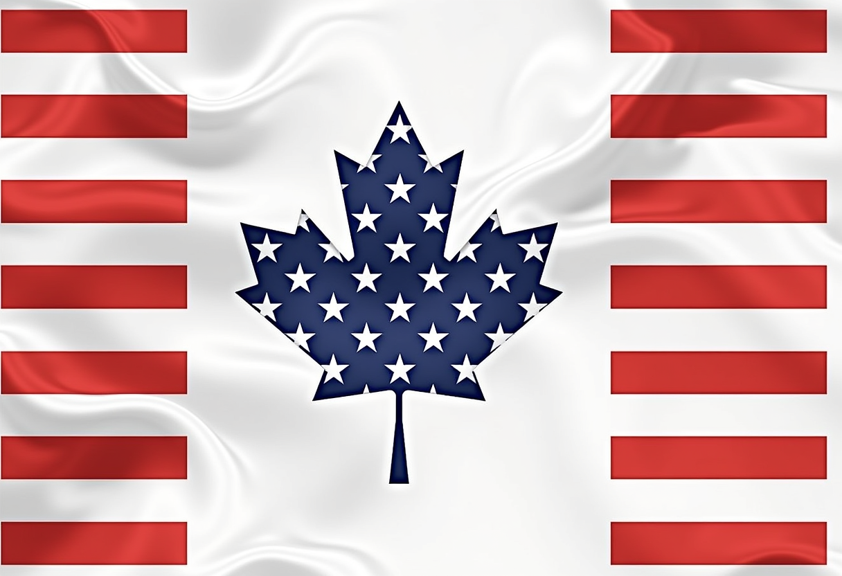 Flag on a flag pole waiving in the wind, background Canadian rockies 