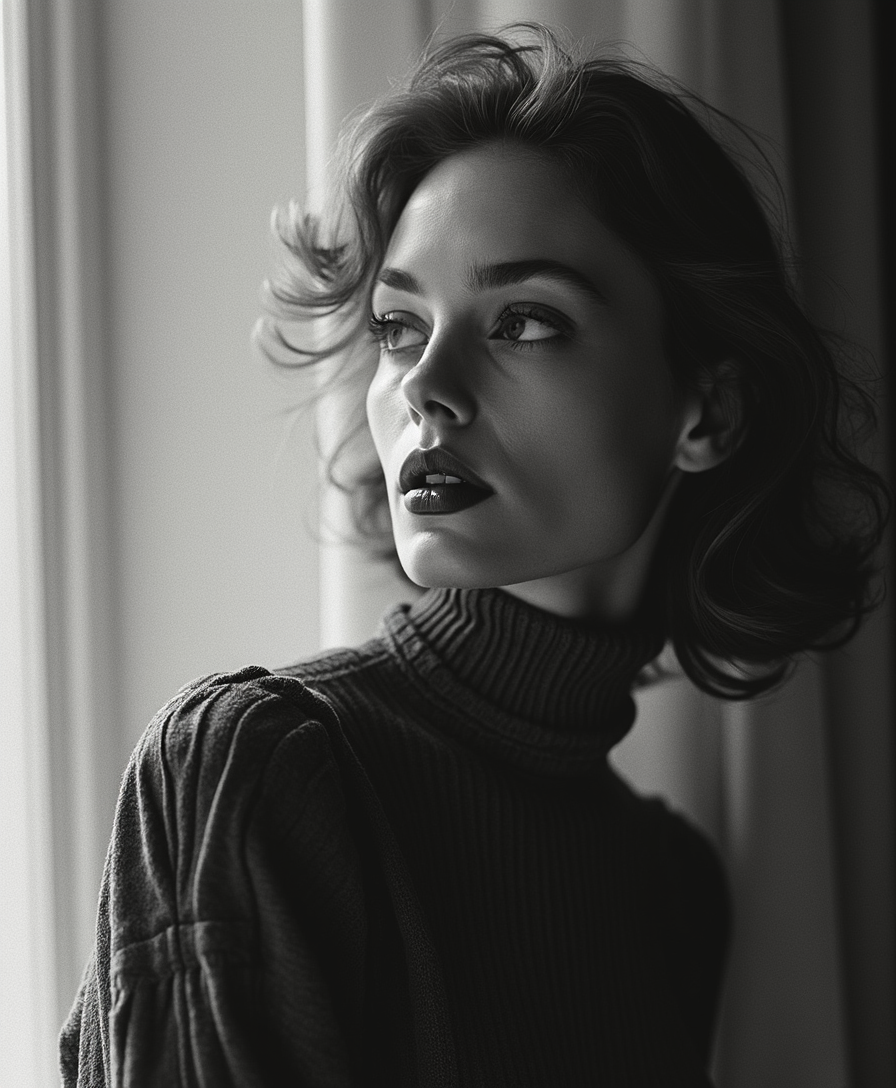 Example: A cinematic image of an actress