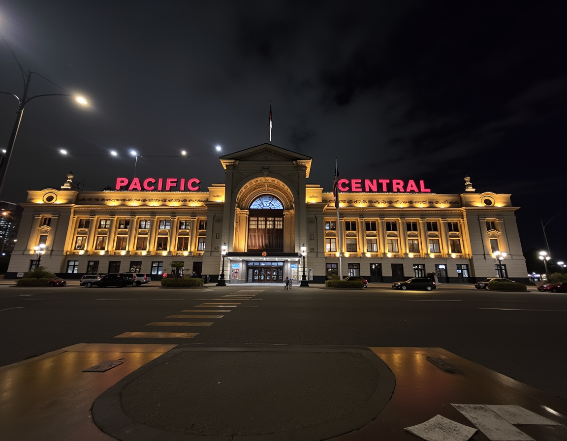 modern and futuristic image with text reading "Pacific Central" 