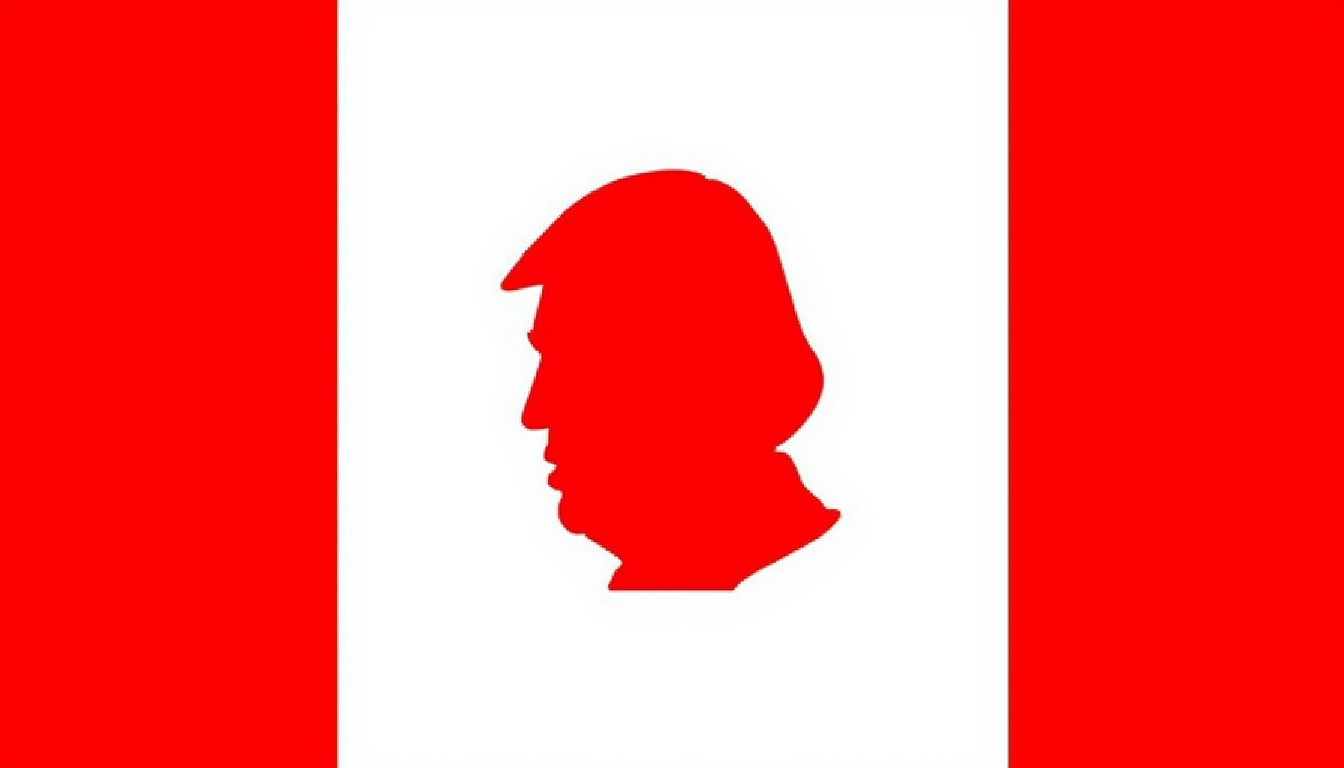 silhouette of trump's head in 3d raised