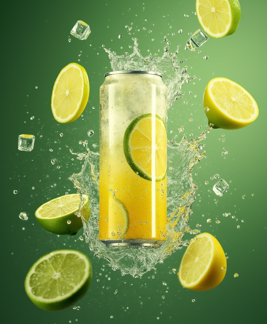 Example: Background with splashes of water