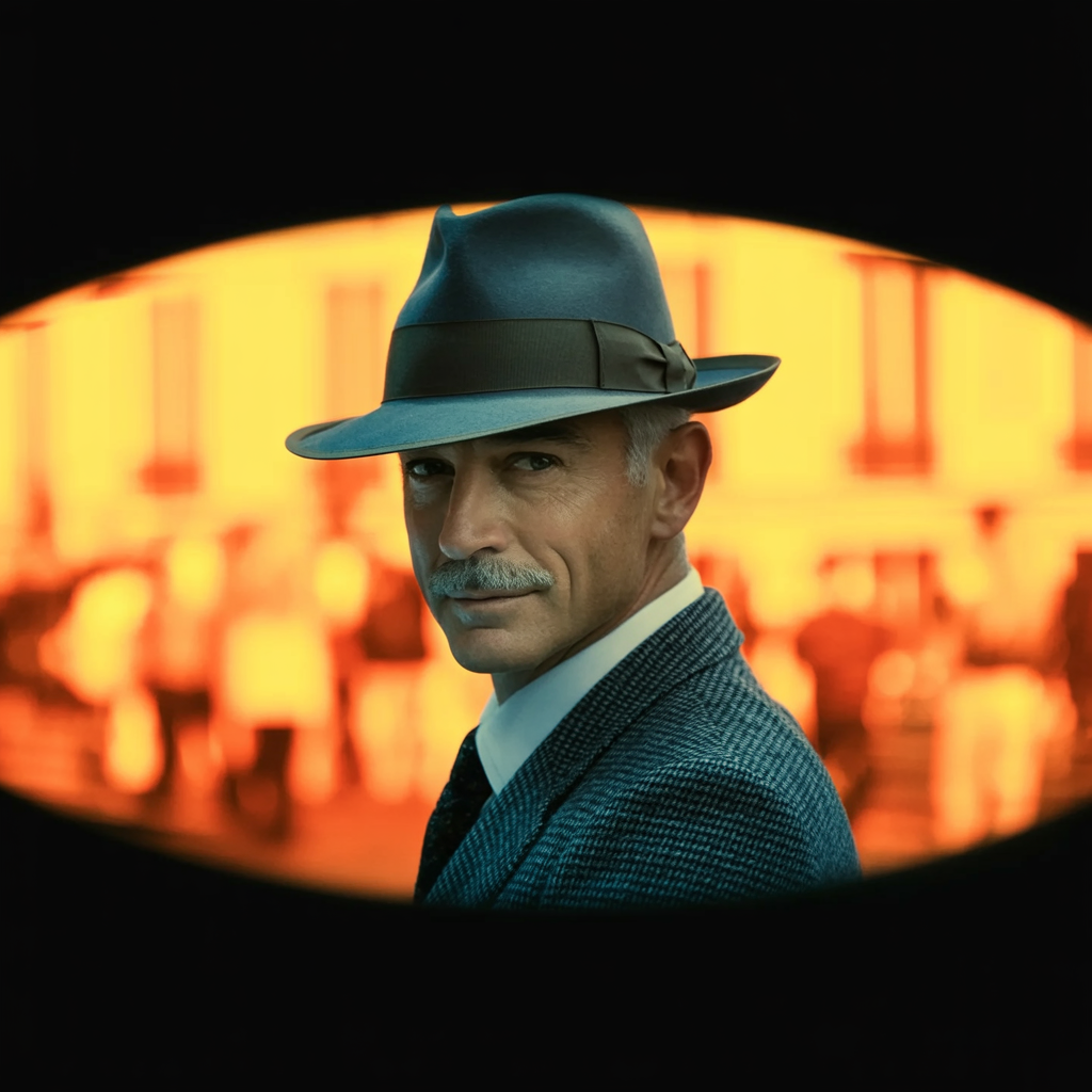 a man with a hat