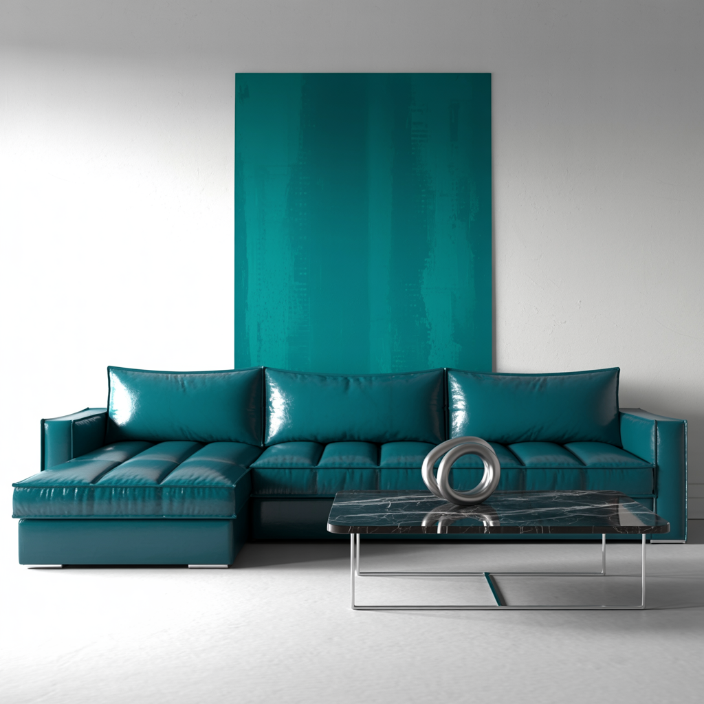 a living room in a modern house