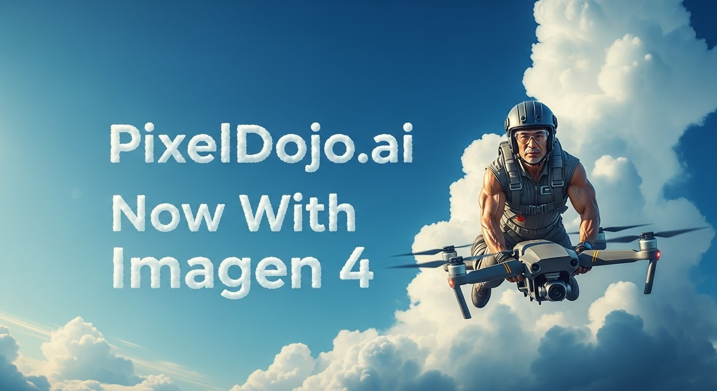 Example: A photo of a man flying through the air on a drone
