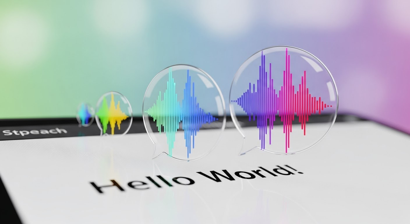 Example: Text turning into speech