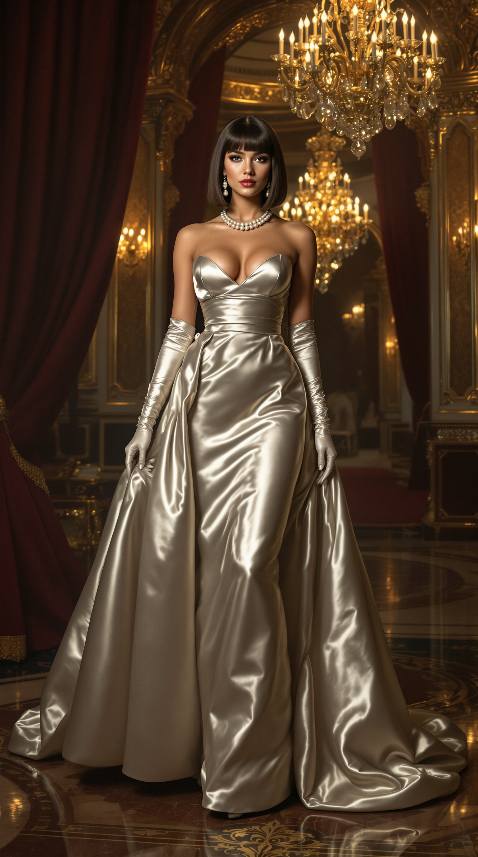Example: A stunning Rubenesque 21-year-old brunette with a voluptuous figure