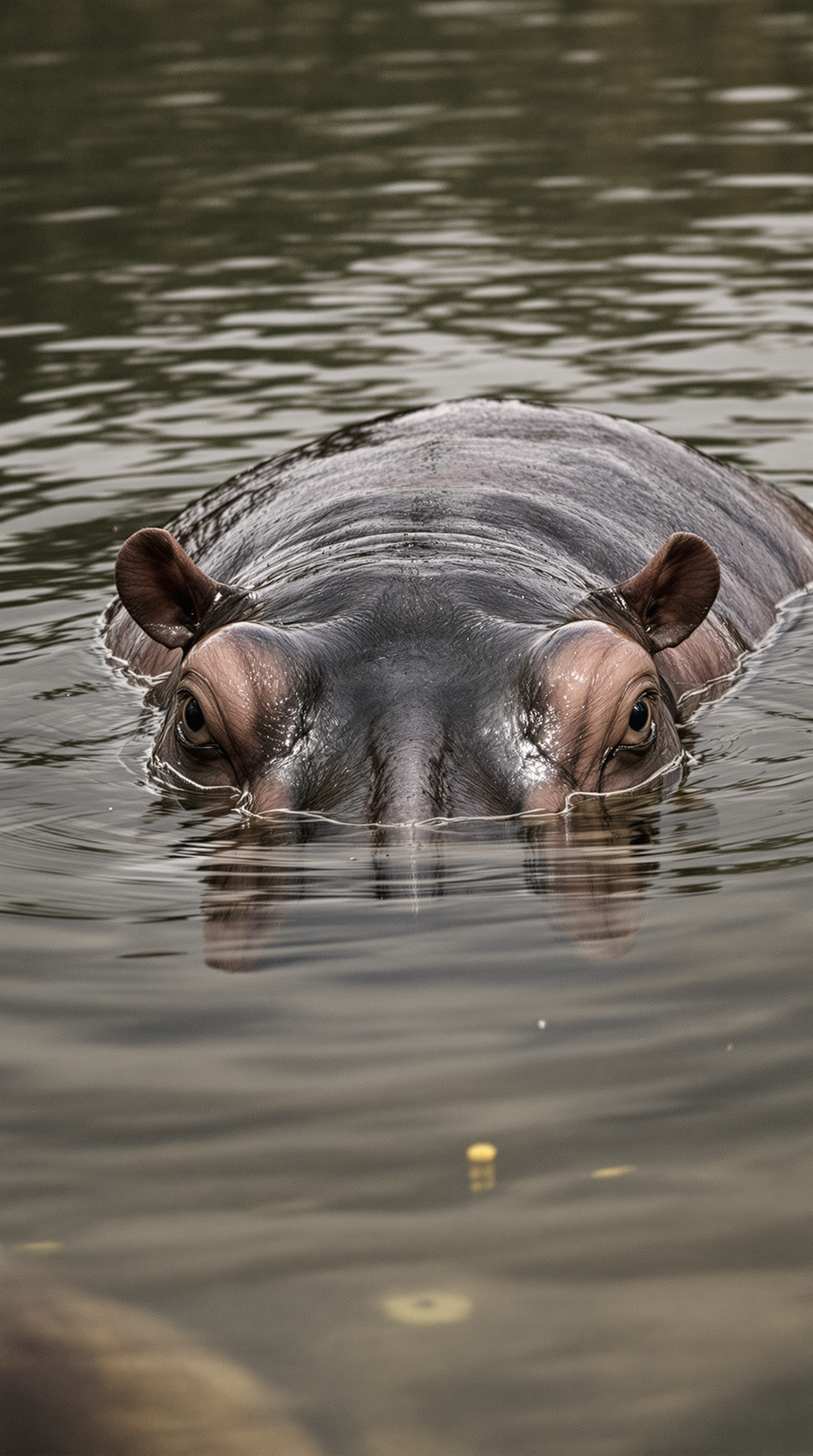documentary photography, hippo, captivating moments, award winning photography, shot on Agfa, taken with Hasselblad 