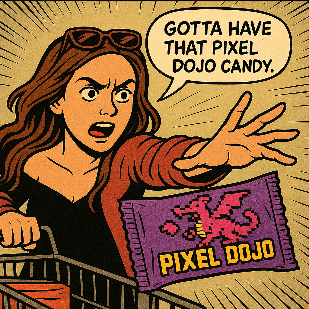 Example: Show me this woman in the cartoon image edited with OpenAI Image 1