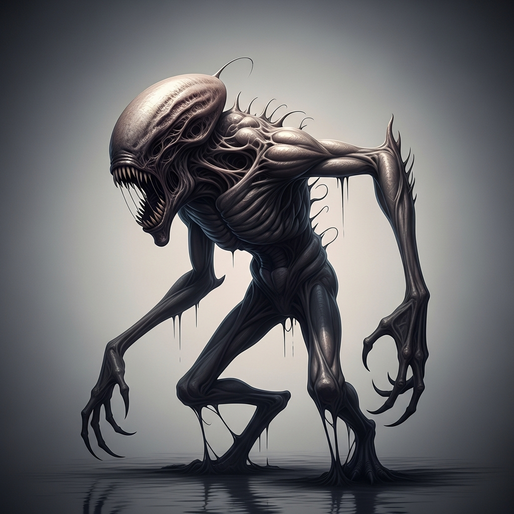 Example: “Generate a creature that cannot be categorized or compared to anything within h