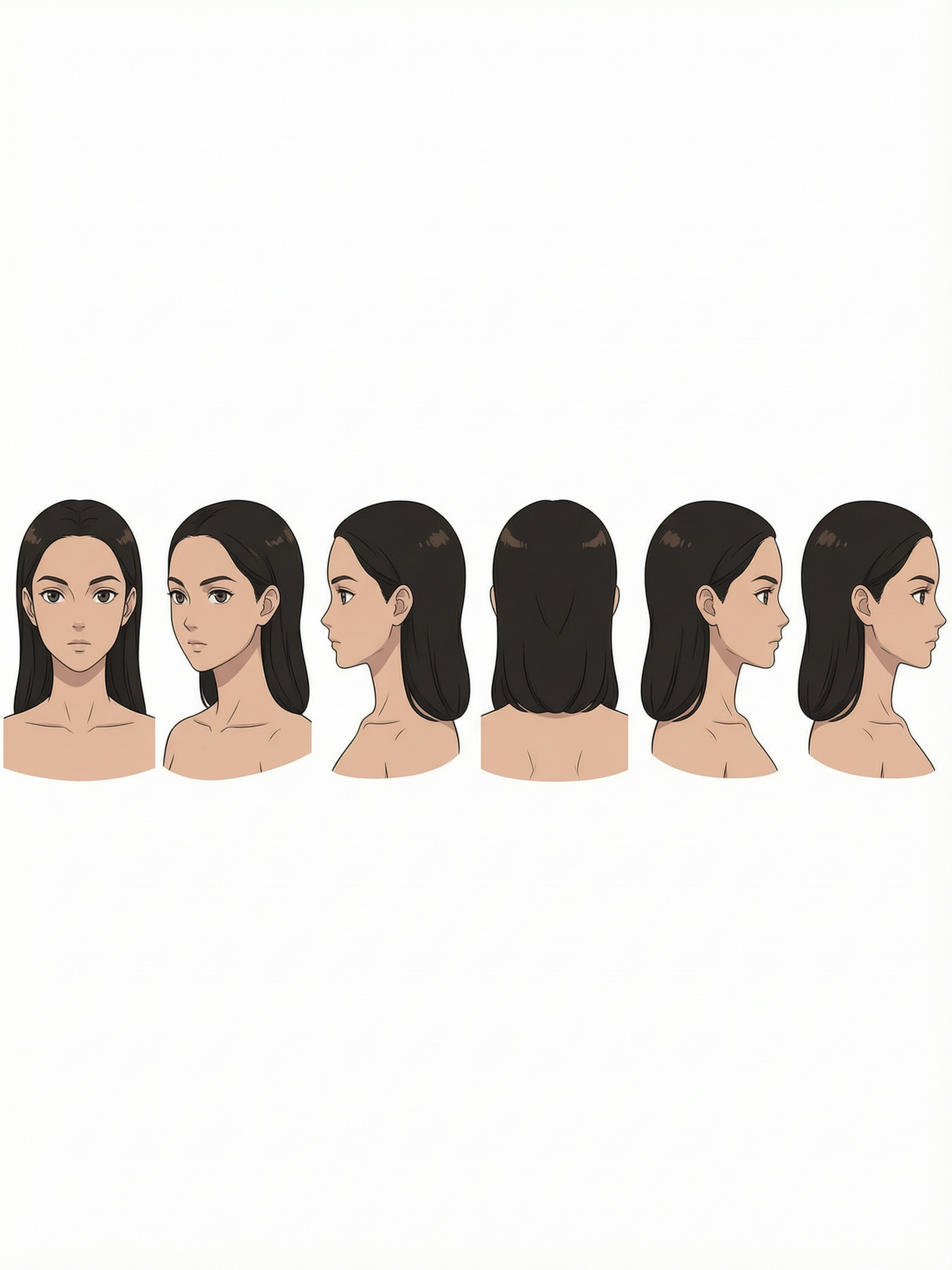 Anime portrait character sheet