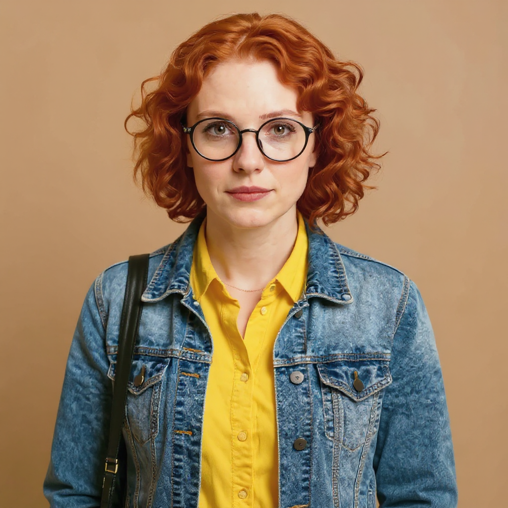 Example: Place this exact woman on a bicycle crossing a rainy city crosswalk at dusk, neo