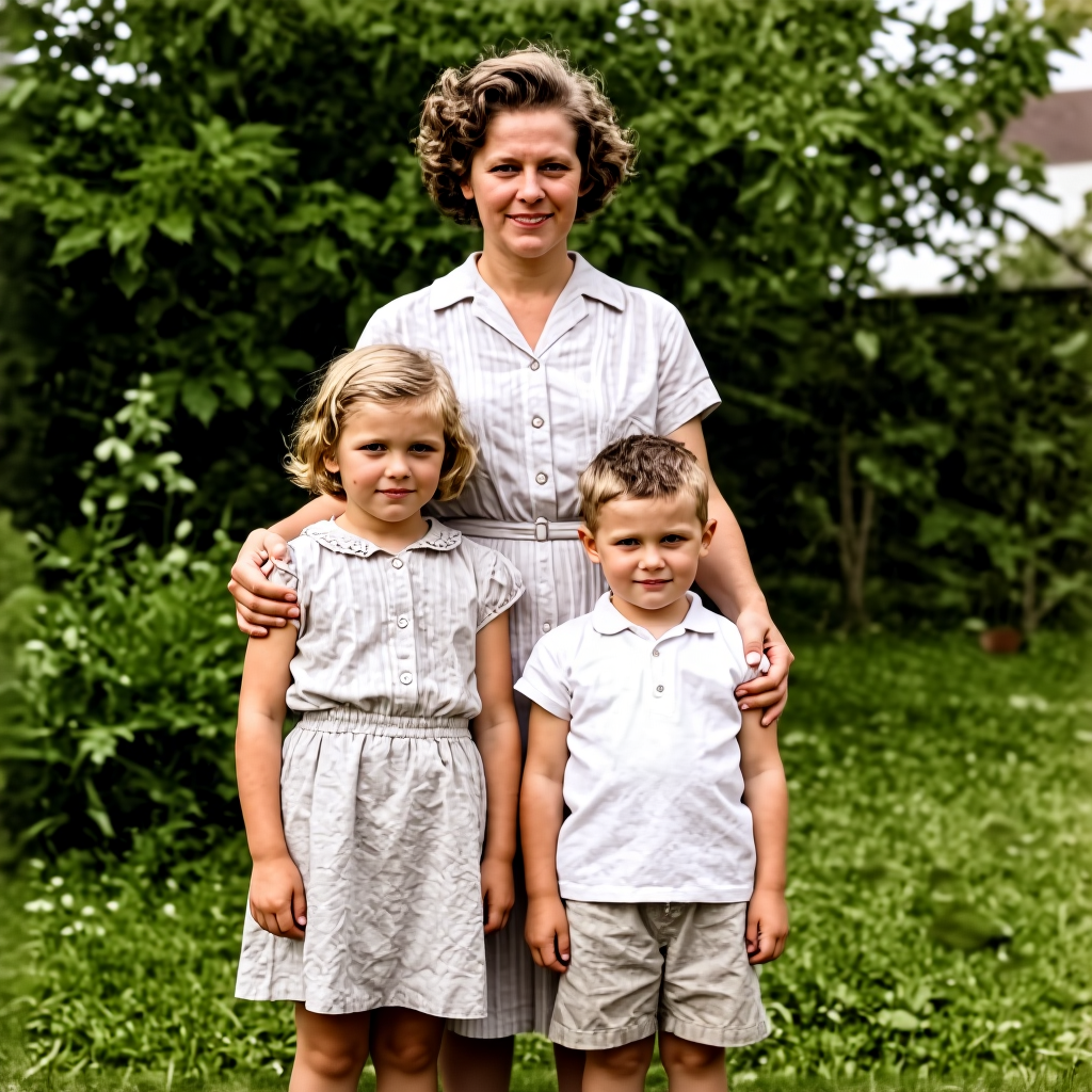 Family Photo Restoration — generated on PixelDojo