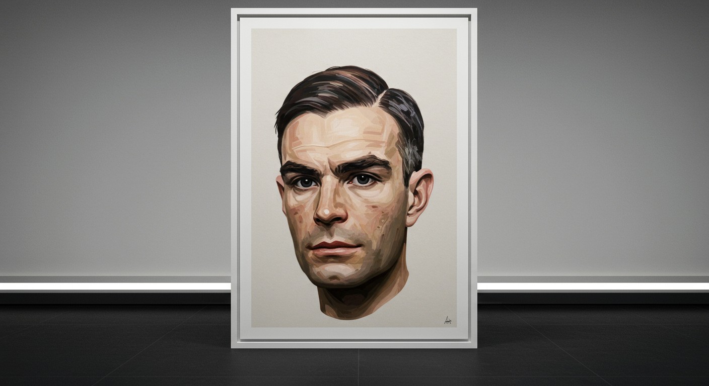 Feature image for AI Art Breaks New Ground: Ai-Da's Portrait of Alan Turing Sells for $1.08 Million at Sotheby's