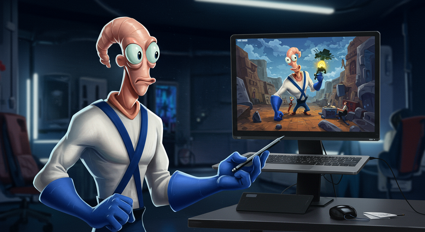 Feature image for Earthworm Jim Creator Doug TenNapel Sparks Debate with Pro-AI Art Stance