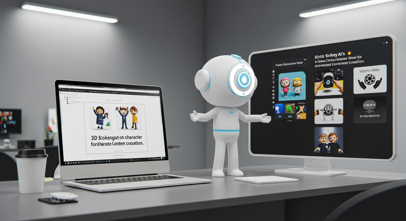 Feature image for Krikey AI's 3D Cartoon Character Store: A Game-Changer for Animated Content Creation