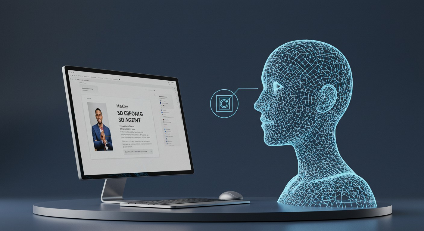 Feature image for Meshy Introduces 3D Agent: Transforming AI into a Collaborative Creative Partner