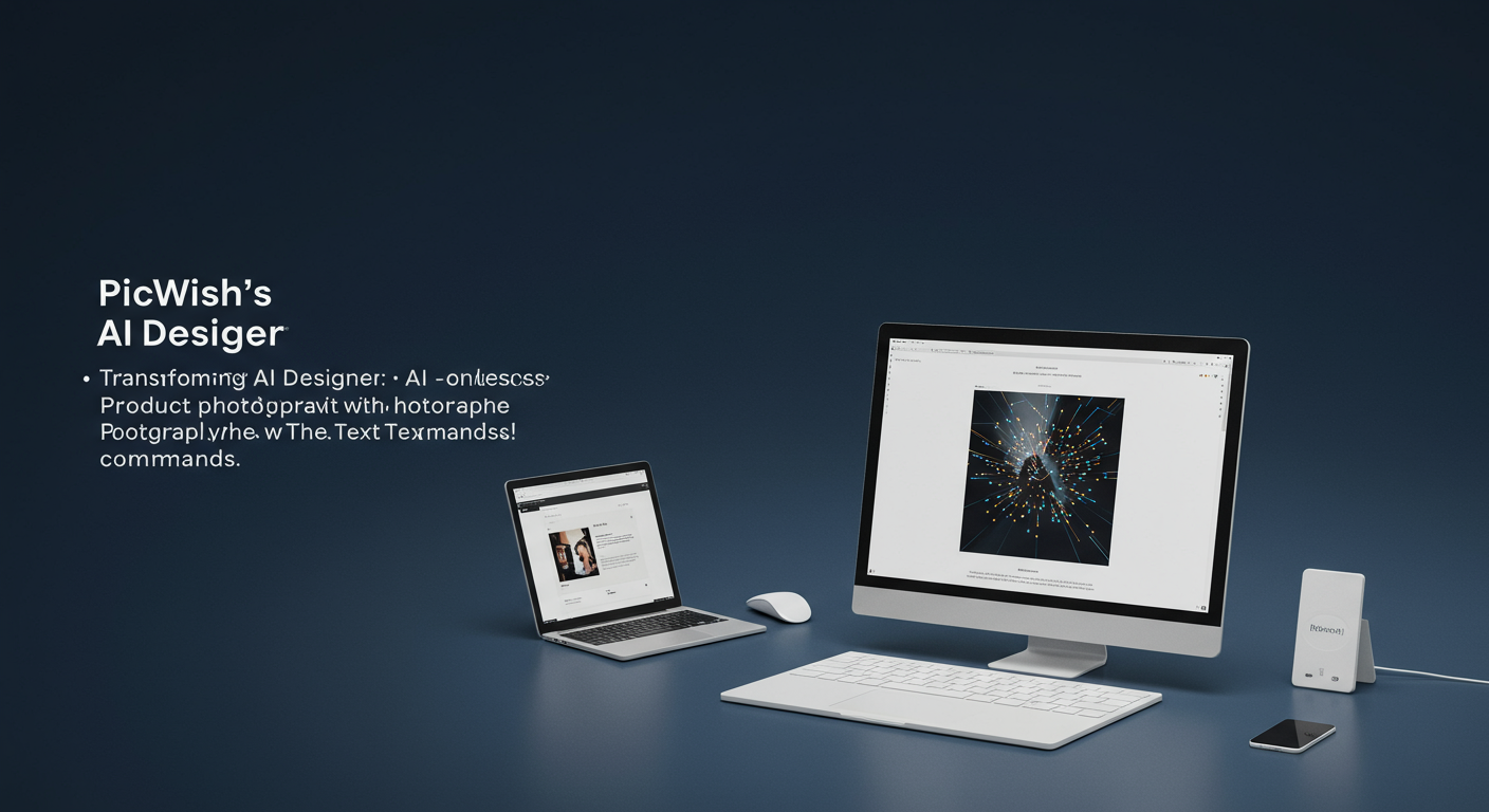 Feature image for PicWish's AI Designer: Transforming E-Commerce Product Photography with Text Commands
