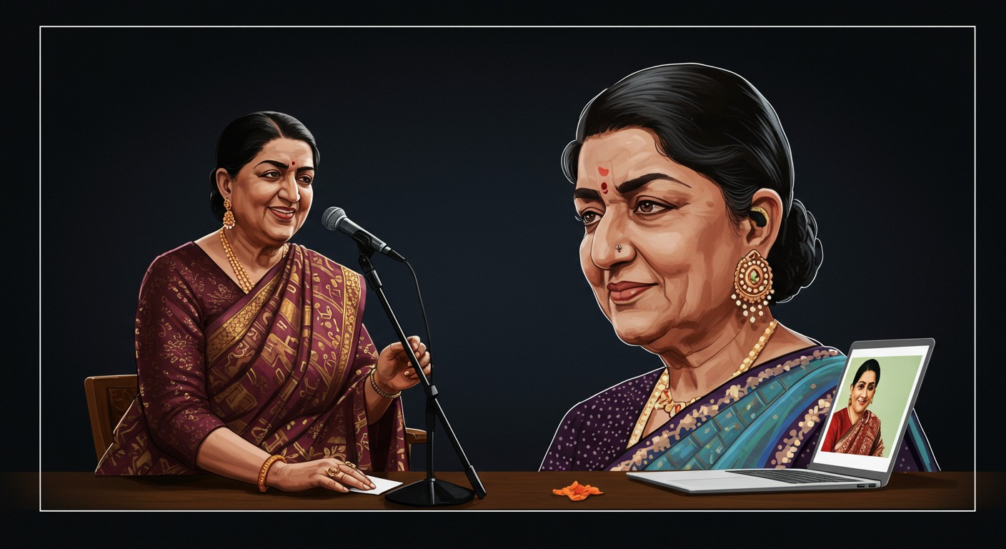 Feature image for Reviving Legends: AI Brings Lata Mangeshkar to Life in 'Shatak'