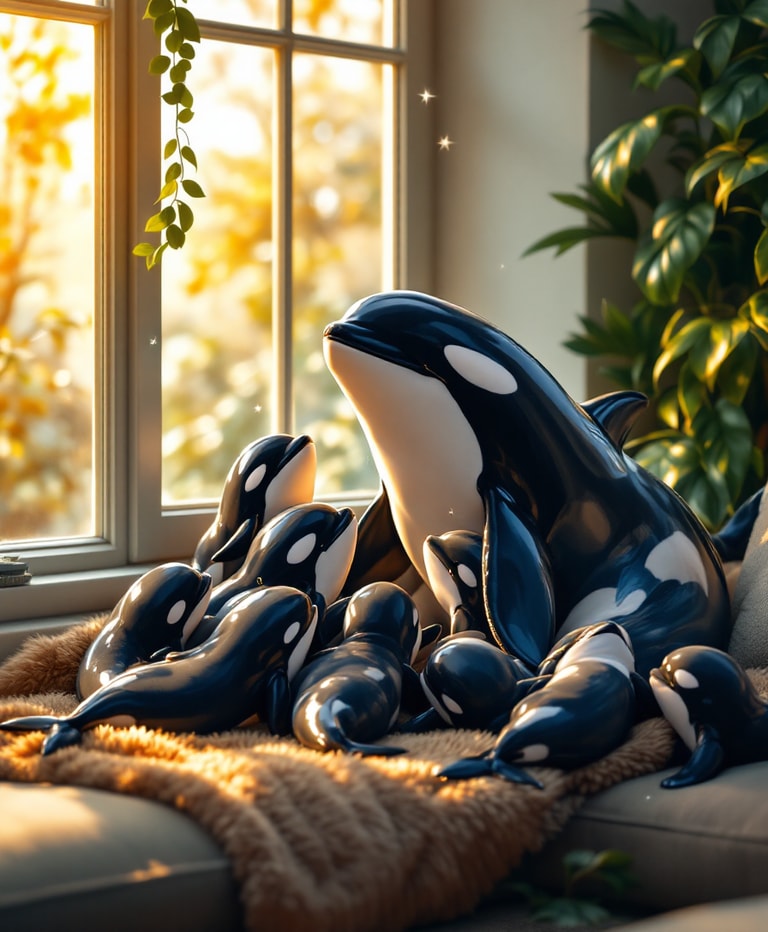 Orcas at Home: A Cozy Family Moment