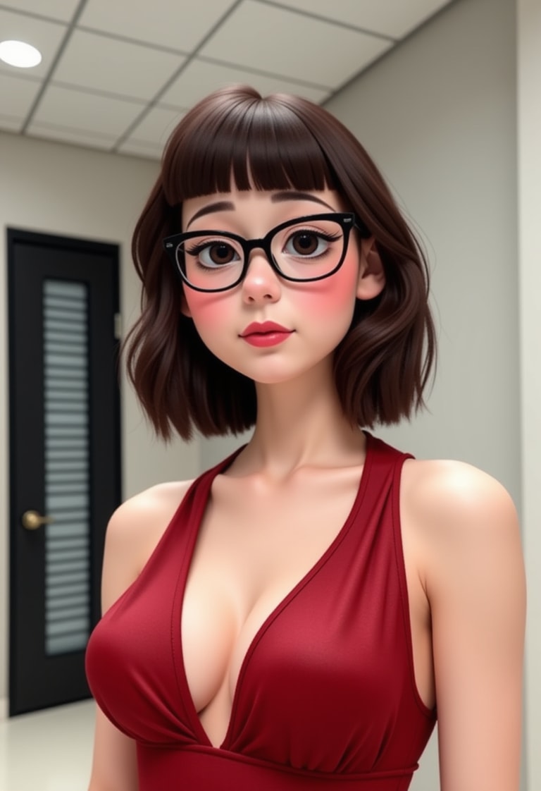 Portrait of a Woman in Red