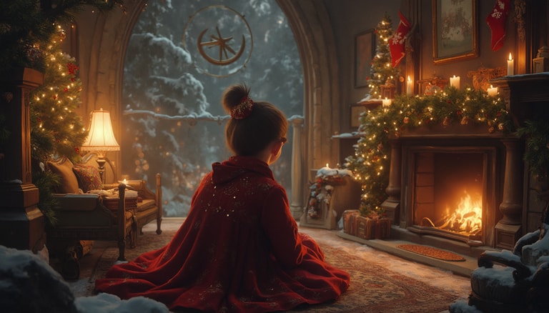 Winter's Warmth: A Christmas Scene