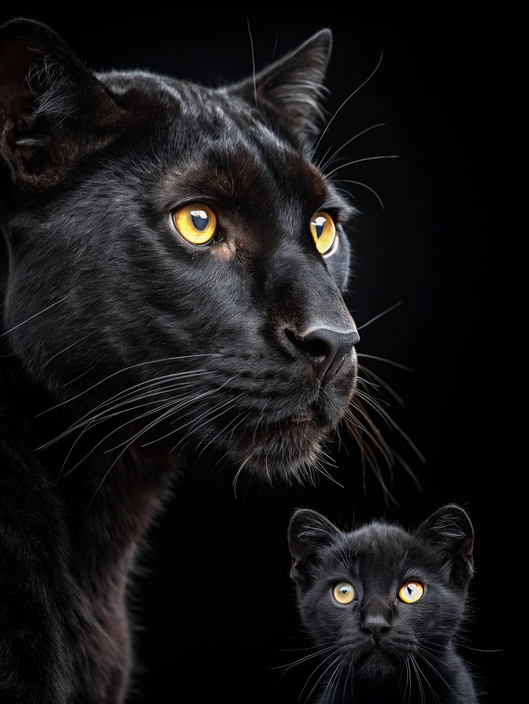 Guardians of the Night: Panther and Kitten