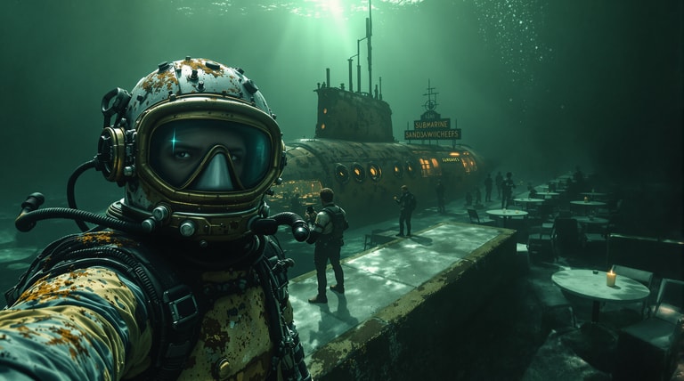 Underwater Cafe Selfie