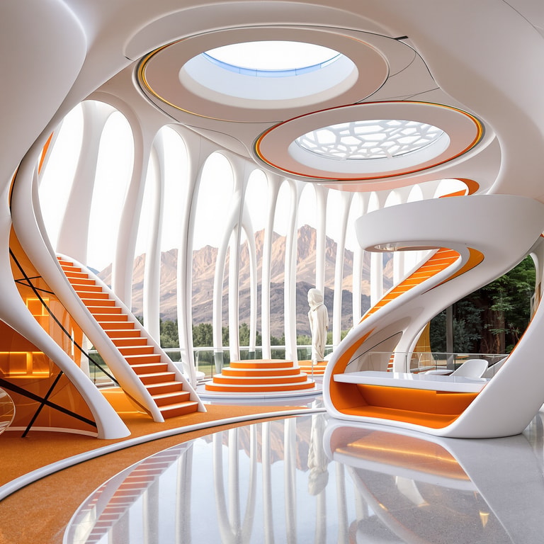 Futuristic Serenity: A Modern Architectural Marvel