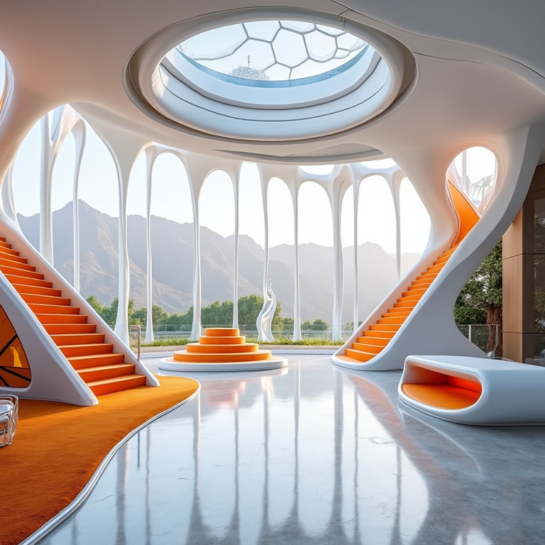 Futuristic Haven with Organic Architecture