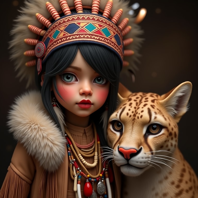 **Guardian of the Wild: The Girl and the Cheetah**