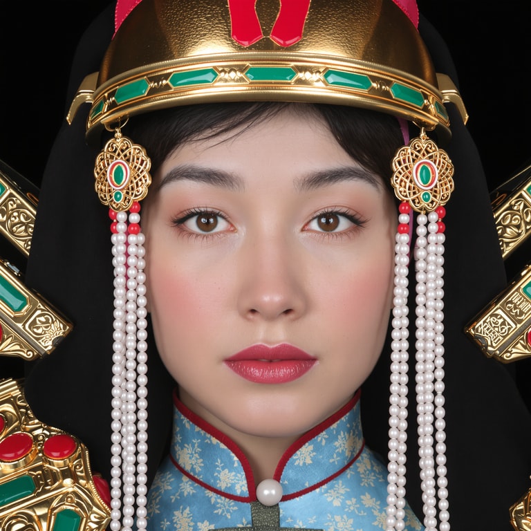 Elegance in Tradition: A Portrait of Cultural Heritage