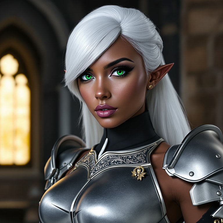 Elven Guardian in Ancient Armor