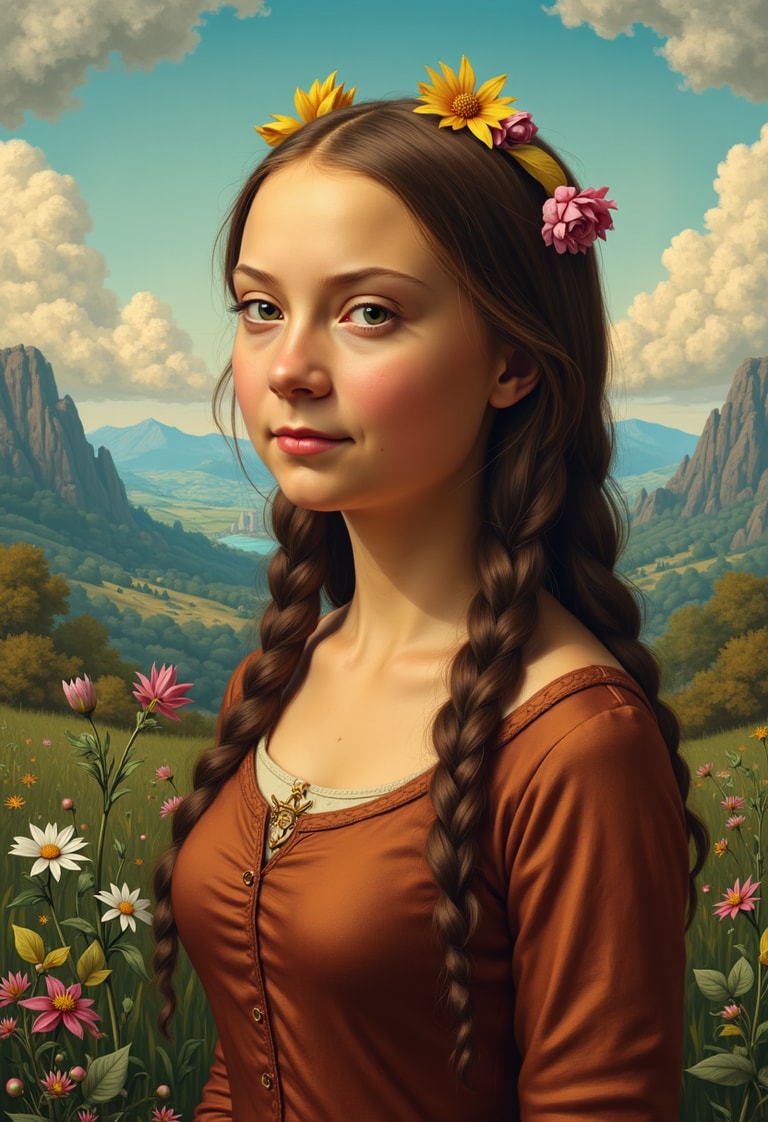 **Harmony in Nature: A Portrait of Serenity**