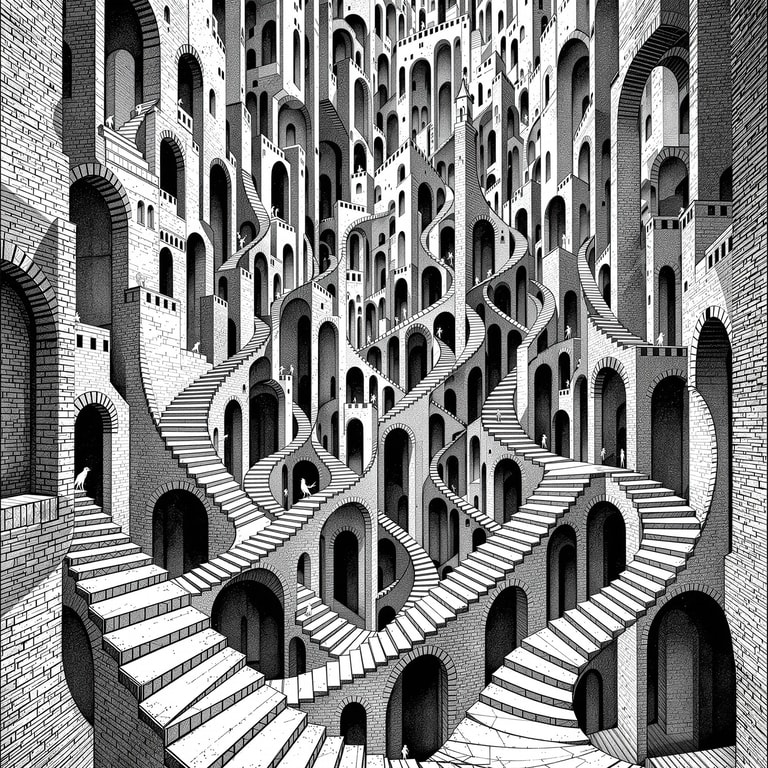 Infinite Staircase Labyrinth